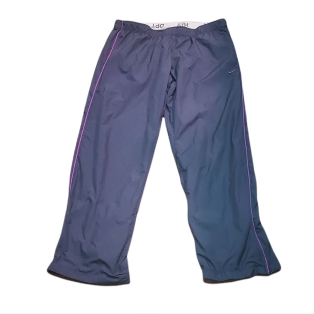 Womens Purple Nike Atheltic Basketball Tracksuit Wind Pants